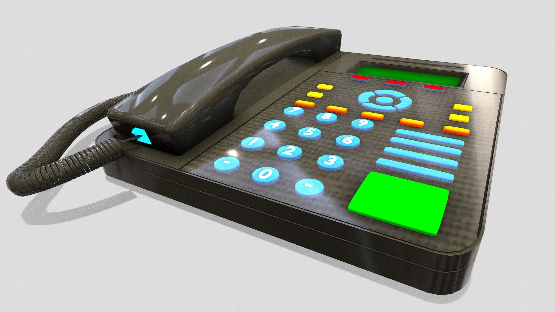 Classic Communication 3D Vintage Landline Phone Download Free 3D