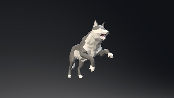 Wolf Running Animation 3D Model
