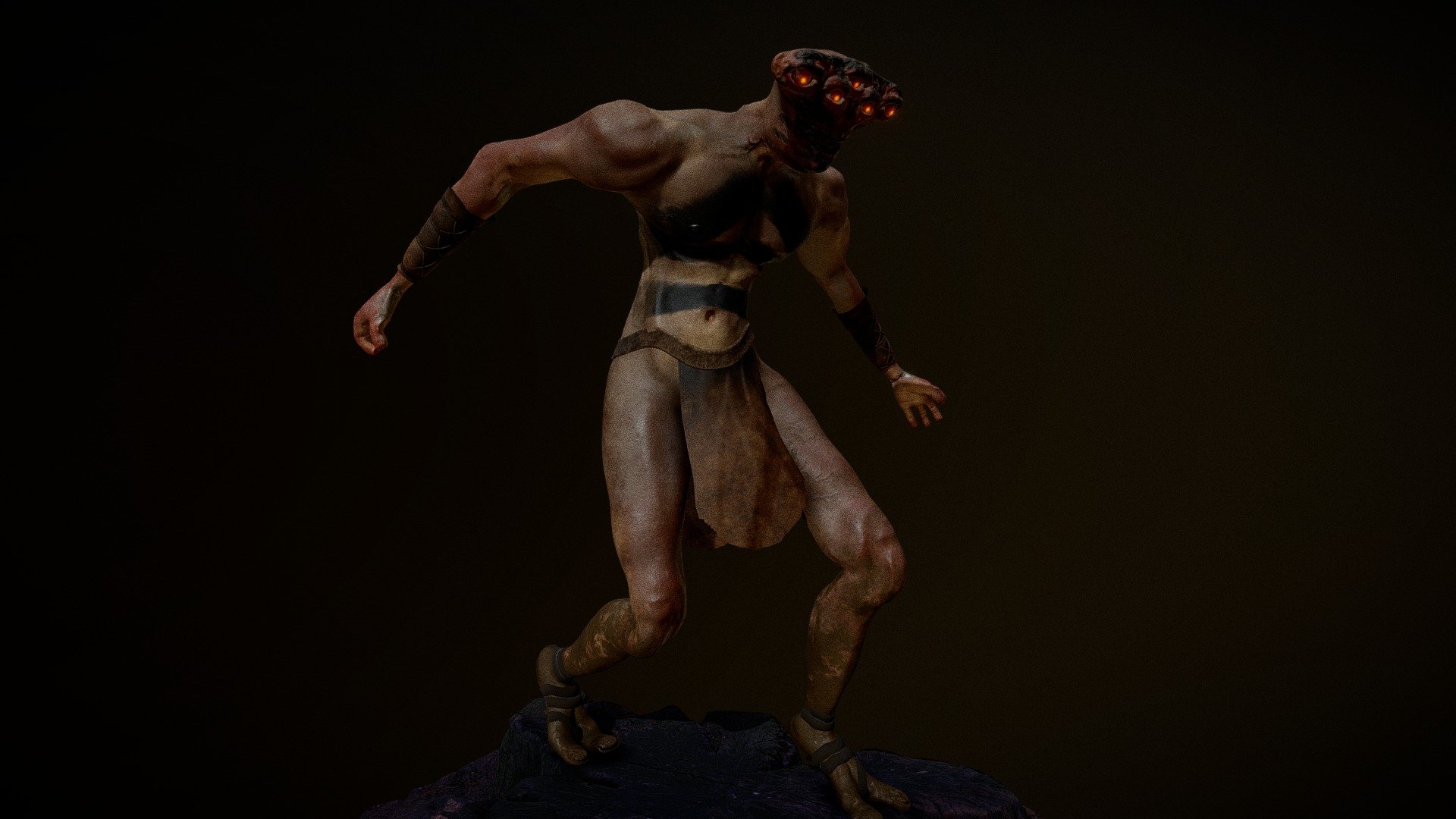 Tribal Monster — Sketchfab embed 3D viewer