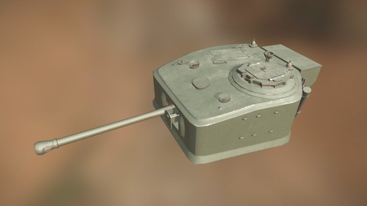 Turret of Infantry Tank Mk IV, Churchill VII 3D Model