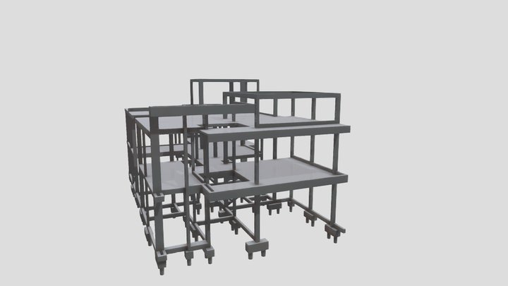 Projeto Estrutural W&J em Maringá PR 3D Model