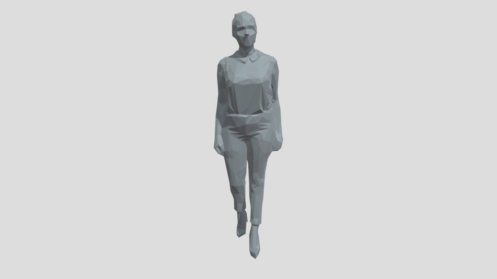 Lowpoly Female Standing