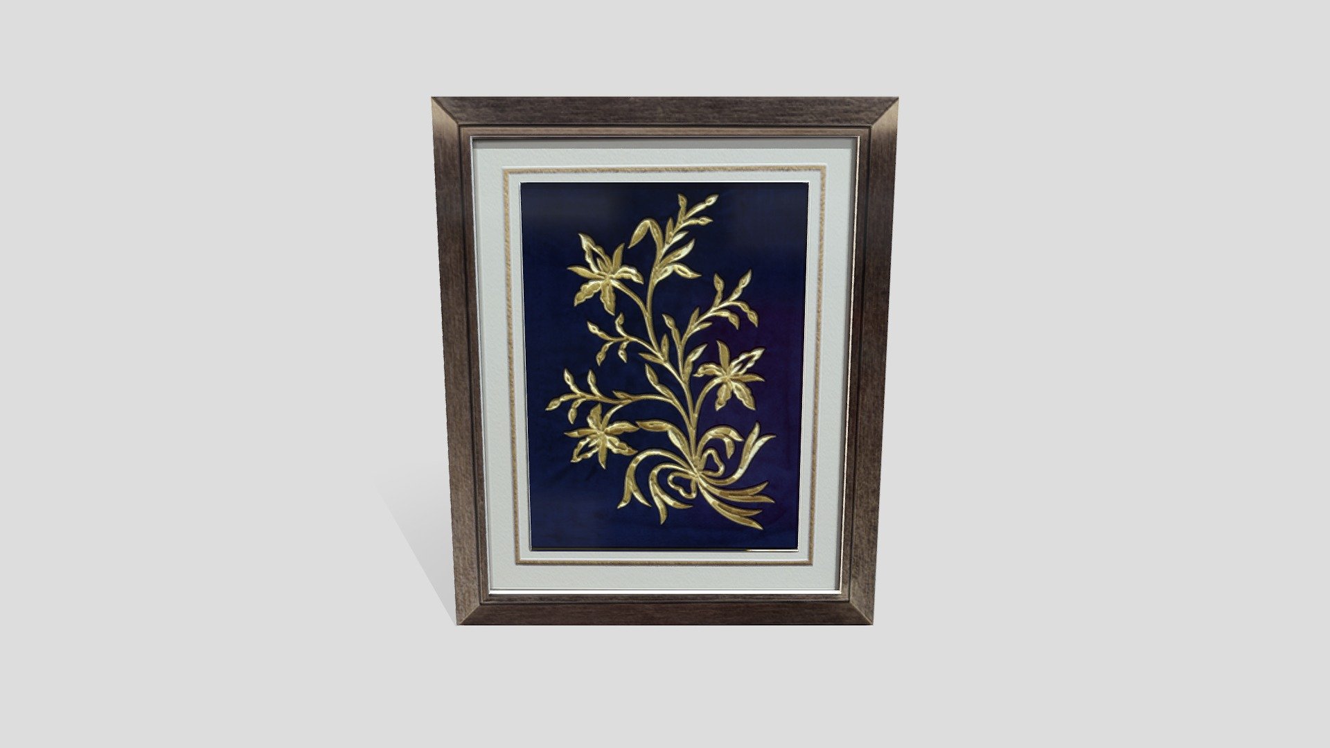 Frame Tekat Benang Emas
