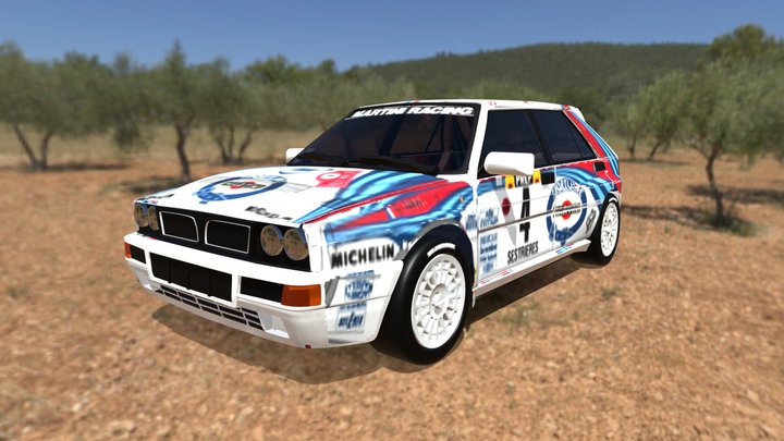 Lancia16V Rally 3D Model