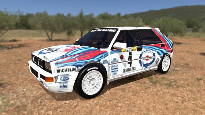 Lancia16V Rally 3D Model