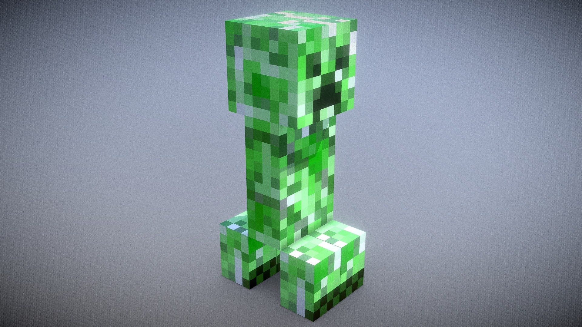 Minecraft Creeper ~ 3D Model ~ Download #90658376