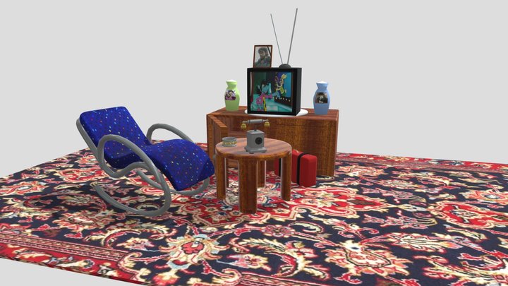 granny house props 3D Model