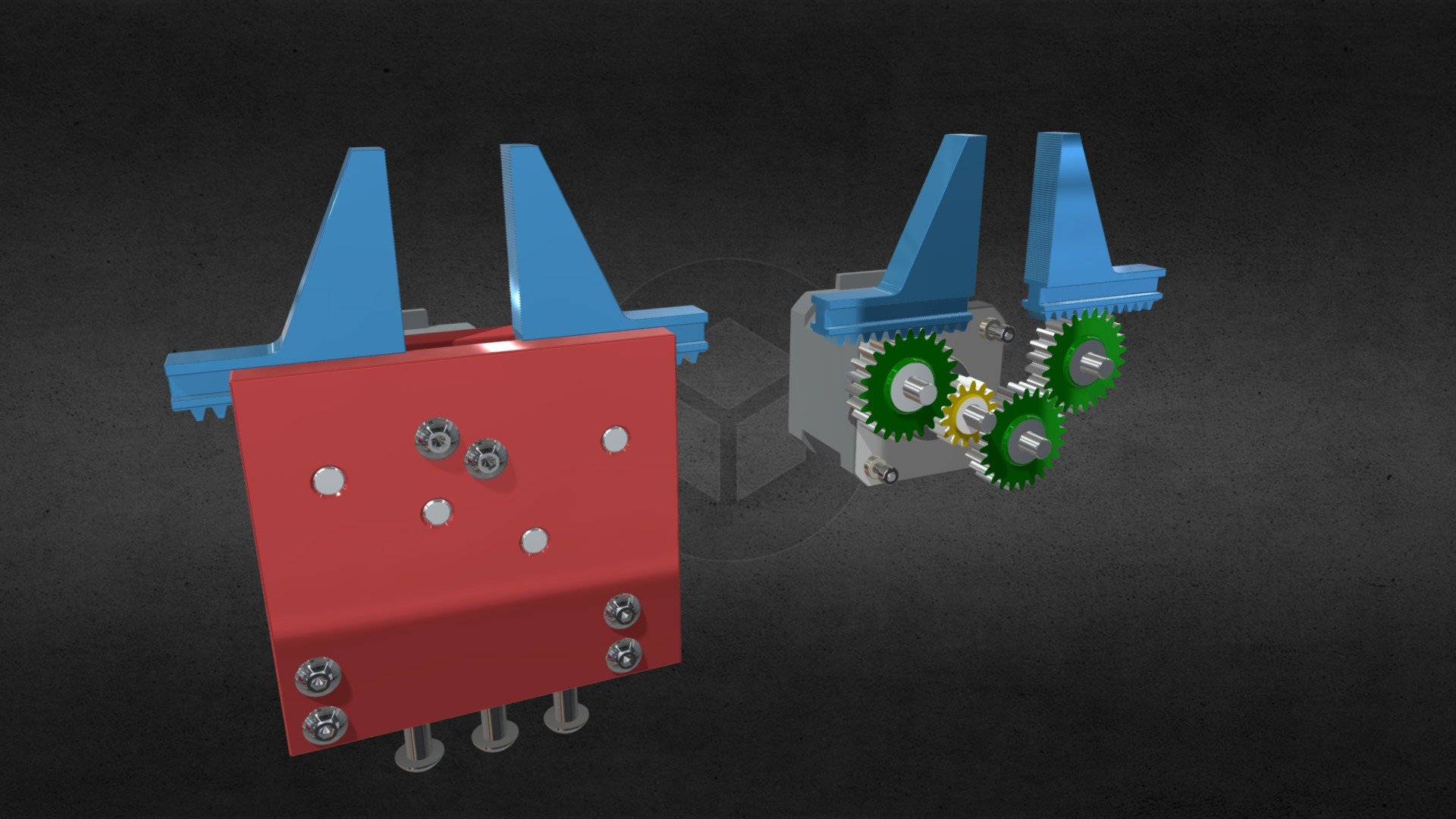 RackPinion Gripper Download Free 3D model by trinityscsp [fd66c73] Sketchfab