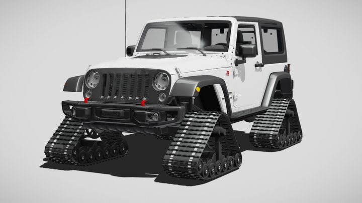 Jeep Wrangler Rubicon Recon Crawler 2017 Fbx 3D Model