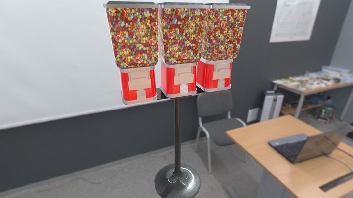 Gumball Candy Machine 3D Model