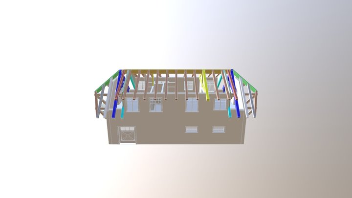 ADU Timber Frame 3D Model