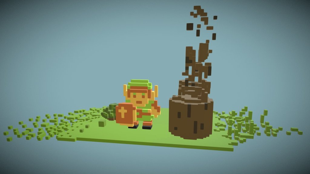 WIP Zelda Challenge (VoxVR)