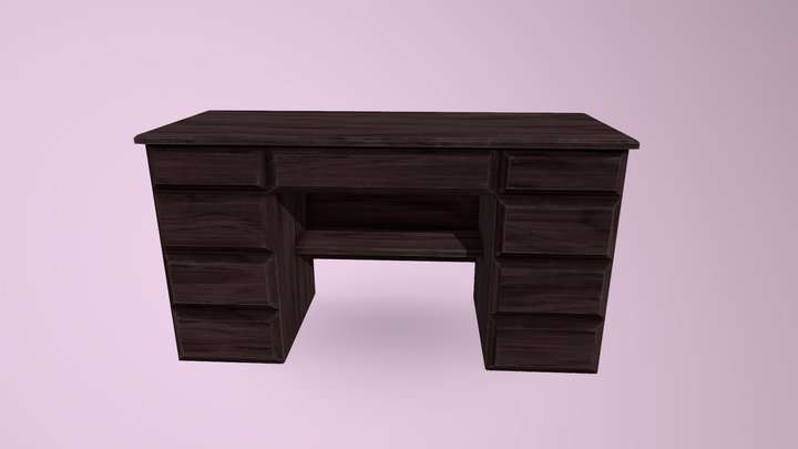 Old Desk 3D Model