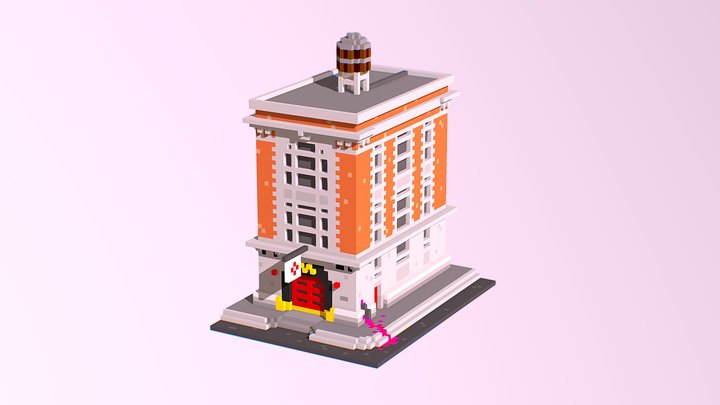 Hook and Ladder 8 - Ghostbusters Firehouse 3D Model