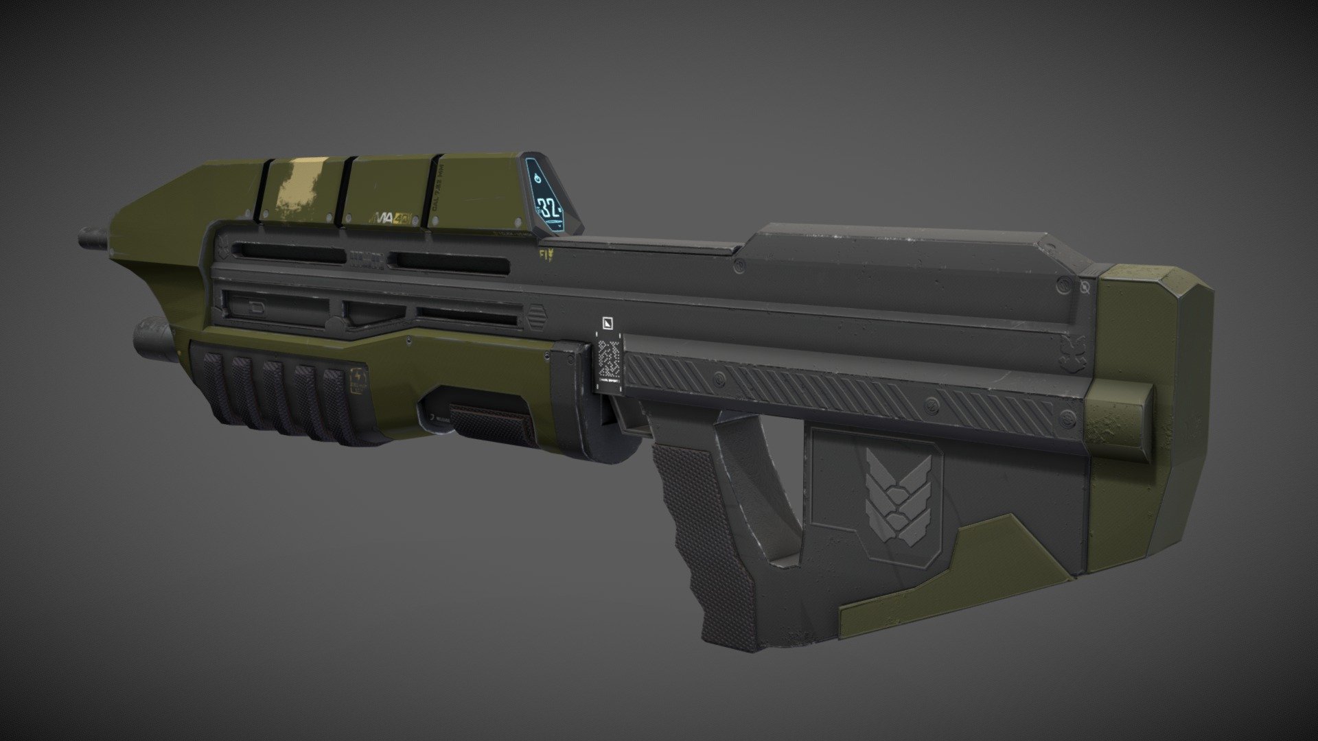 Halo Assault Rifle - Download Free 3D model by WilliamSmith ...