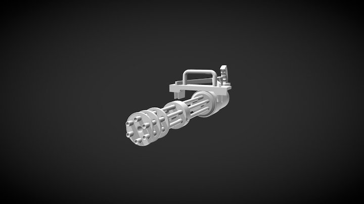 Minigun 3D Model