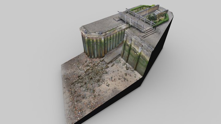 Stone Stairs Causeway – Kostenloses 3D-Modell STL