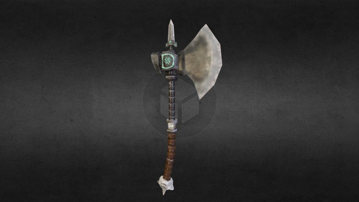 Battle Axe 3D Model