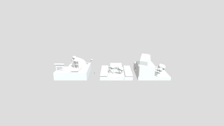1GGP24_Vercauteren_Jeppe_DioramaHouseBlockouts 3D Model