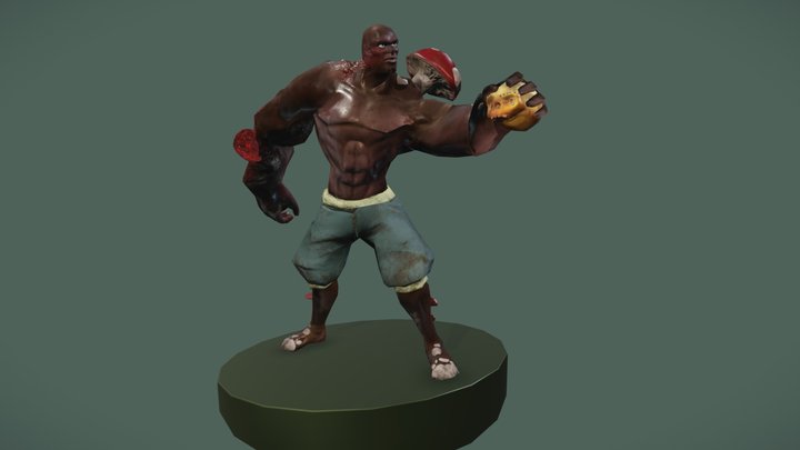 Posing shroom character 3D Model