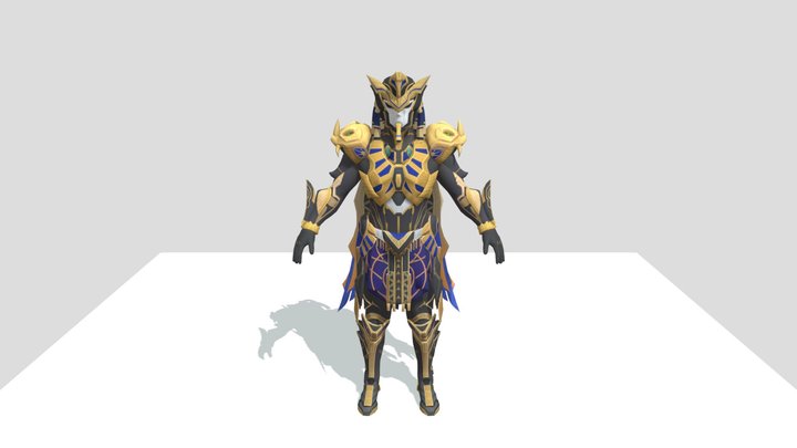 pharaoh x suit 3d model YOUREX GAMING 3D Model
