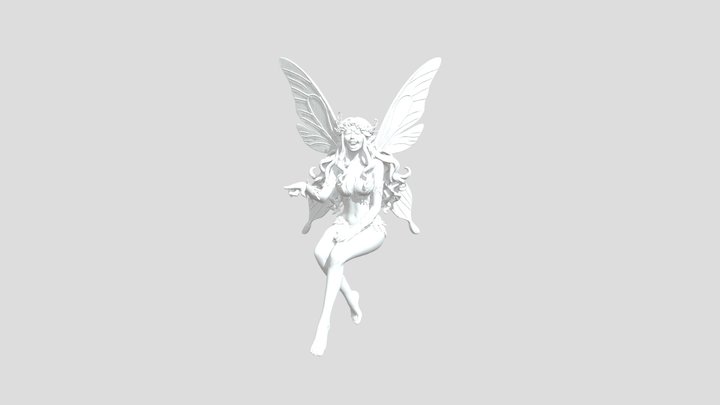 Fairy Moth 3D Model