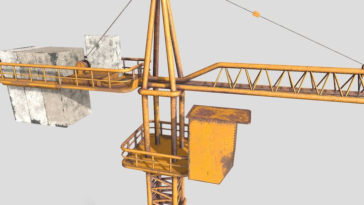 Hero prop - Crane Tower 3D Model