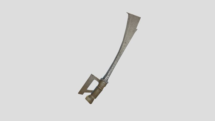Low Poly Ancient Indian Sword For Game Dev 3D Model