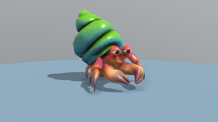 Stylized Crab 3D Model