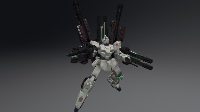Gundam Unicorn 3D Model