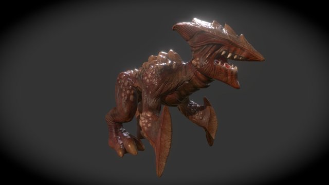 Cave Creature 3D Model