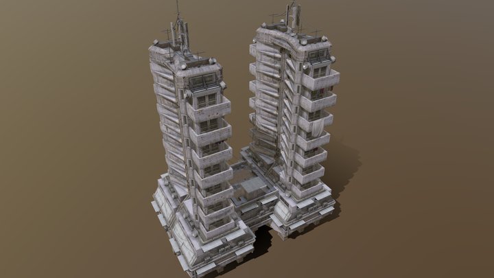 Building Brutalist DualRhomb – Modèle 3D gratuit STL