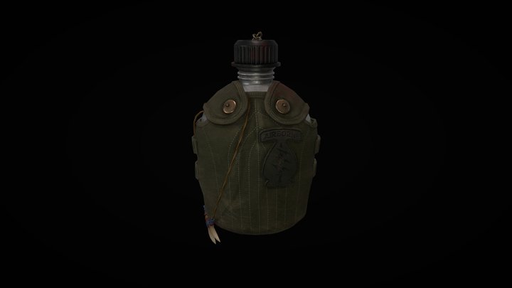 World War Canteen 3D Model