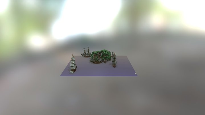 海盗岛 3D Model