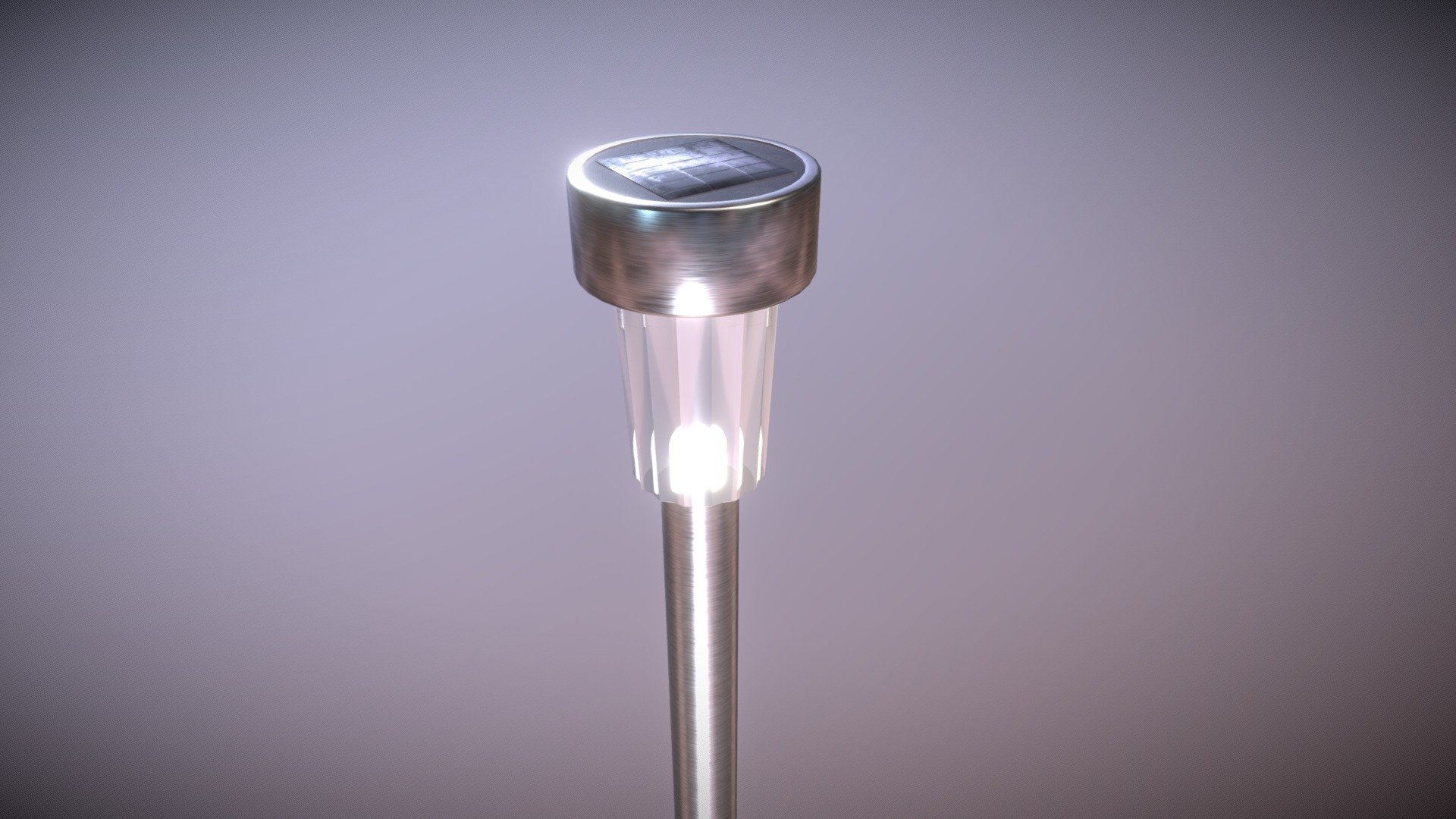 Solar Powered Garden Light - Buy Royalty Free 3D model by PBR3D ...