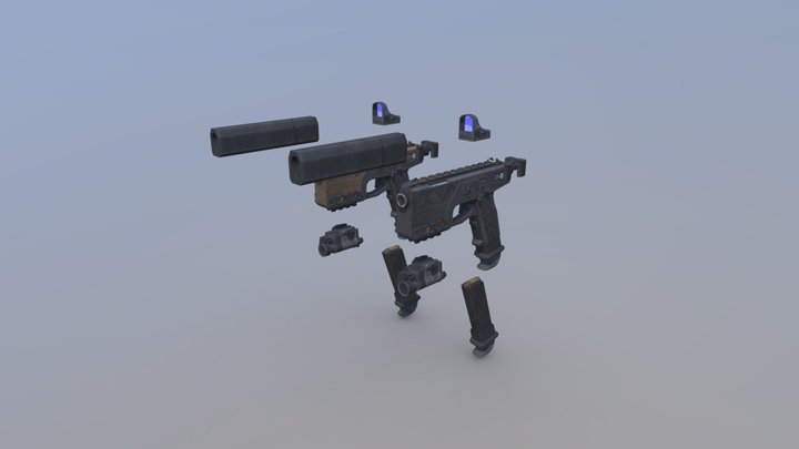 Call of Duty: Black Ops 2 - KAP-40 – Gratis 3D-model STL
