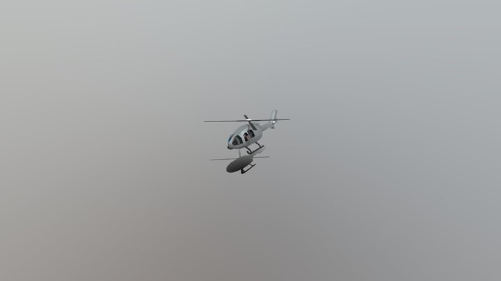 HelicopterAnimationExportRig 3D Model