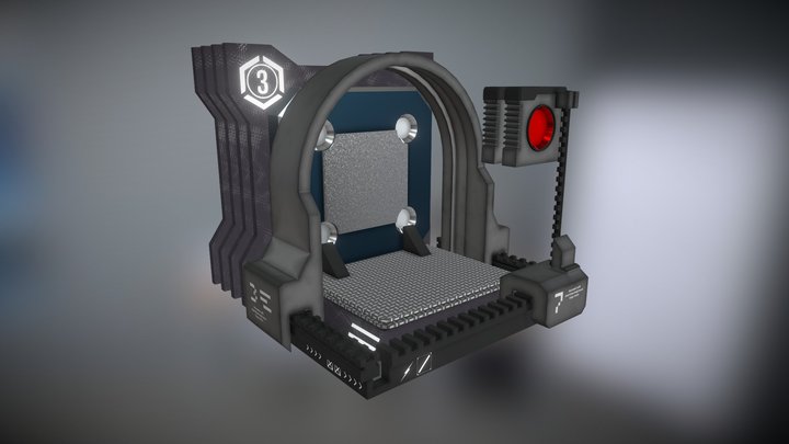 Technical Sci-Fi Scanner – Free 3D Model STL