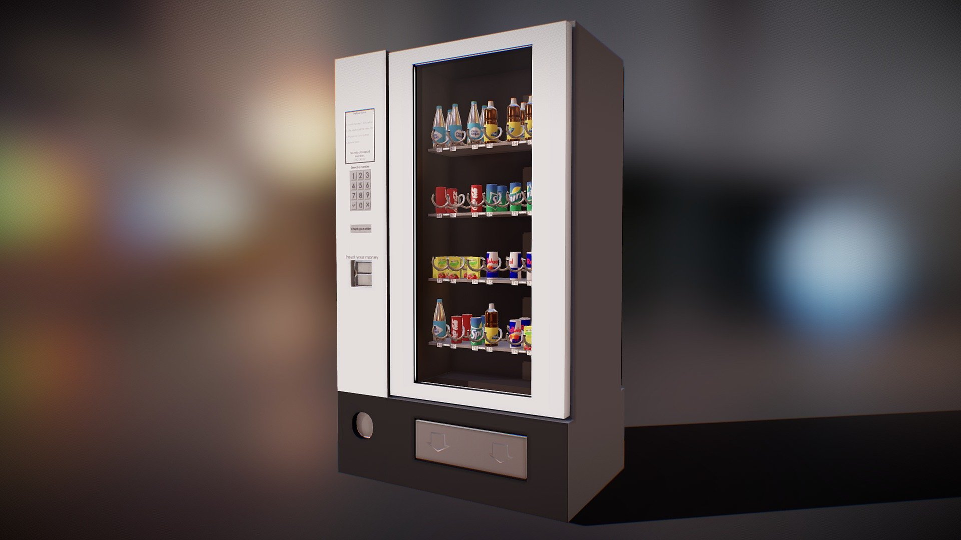 Vending Machine - Buy Royalty Free 3D model by DHlab [fd7c964 ...