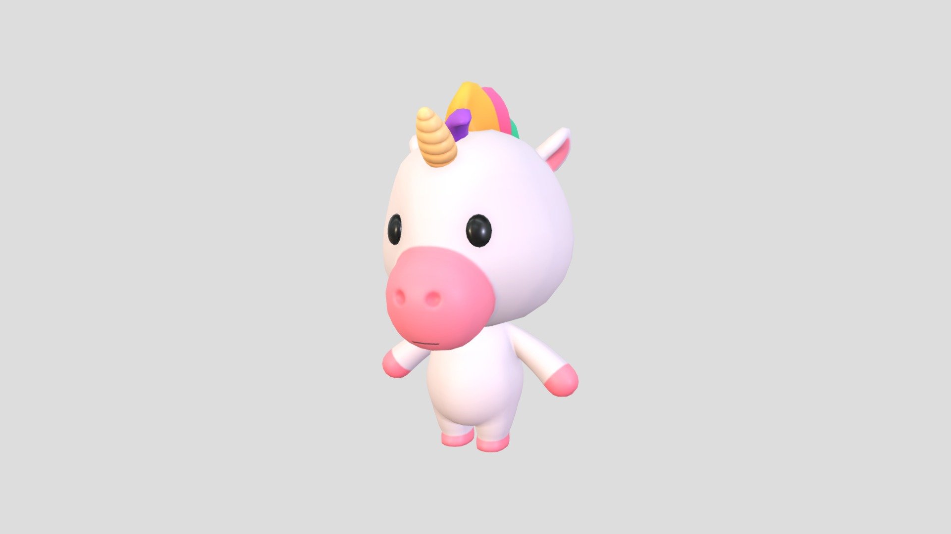 Character035 Unicorn — Sketchfab embed 3D viewer