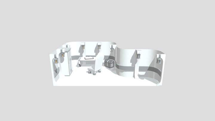 Captain Quarters Scene 3D Model