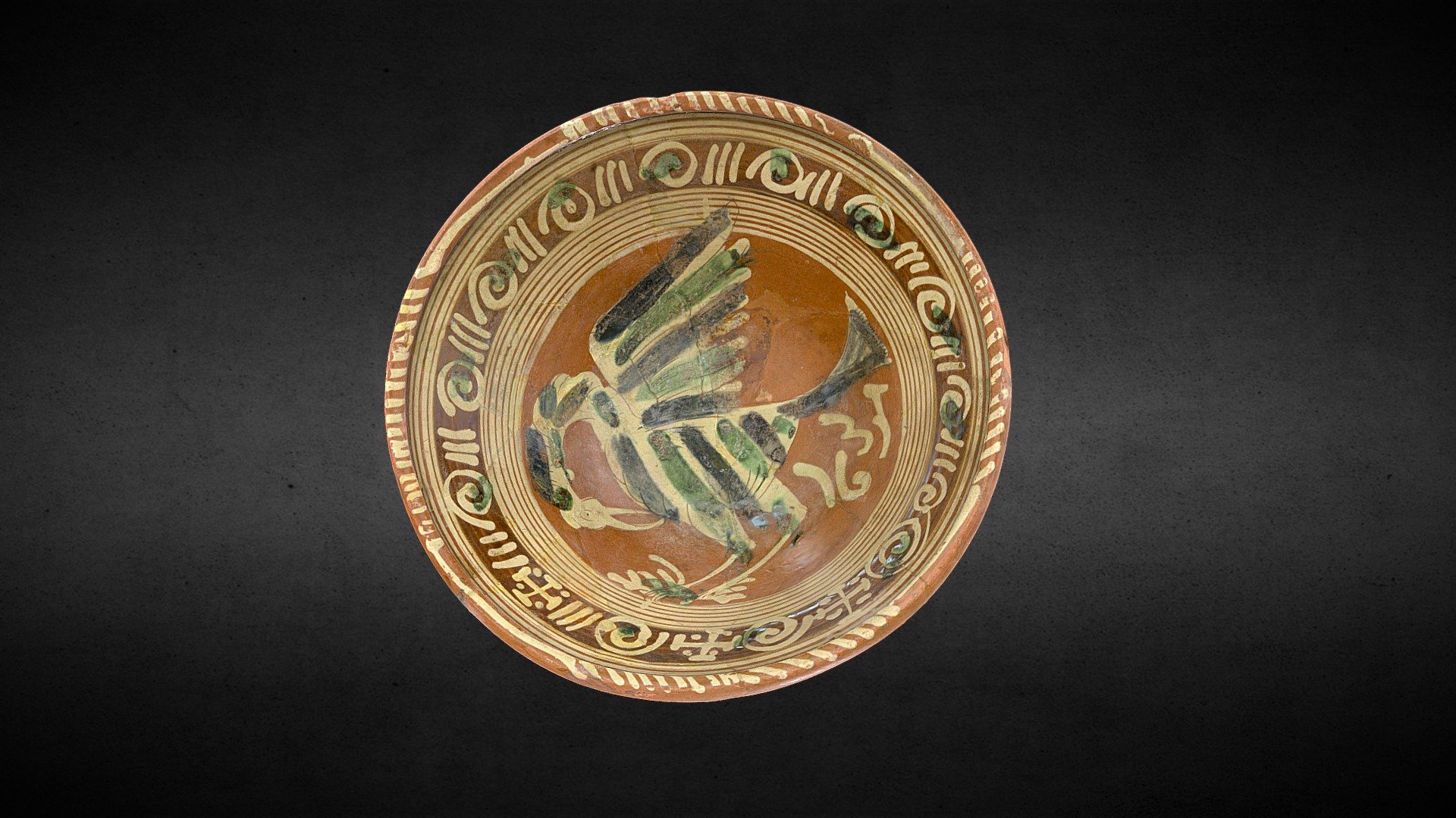 094 Bemalte Schüssel   Painted Bowl - Download Free 3d Model By Lwl 