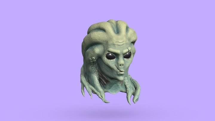 Seacreature Bust 3D Model