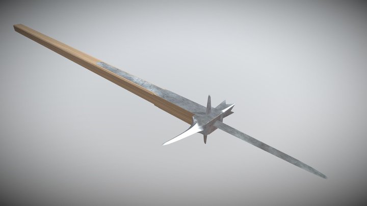Late-Medieval Venetian War Hammer 3D Model