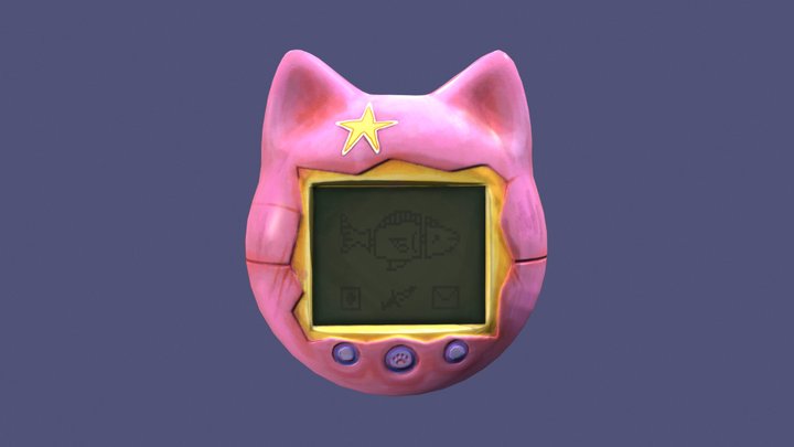 Tamagotchi - Hard Surface Prop 3D Model