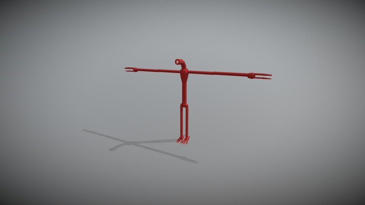 light horror T-pose better model 3D Model