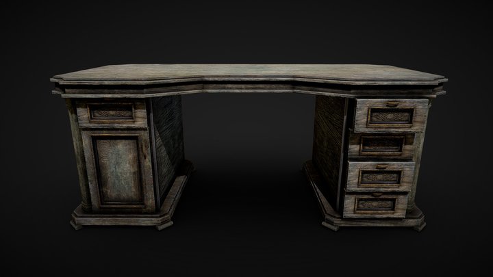 Abandoned table 3D Model