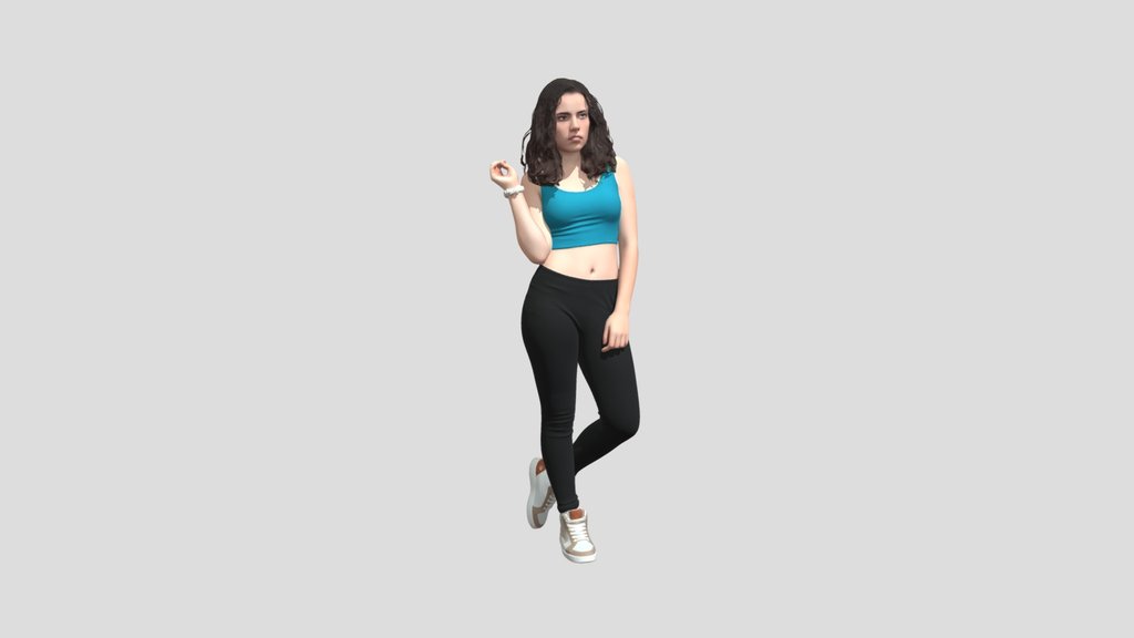 Turquoise Crop Top Confidence