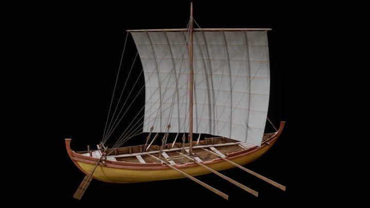 Herculaneum Boat - Roman Boat 3D Model
