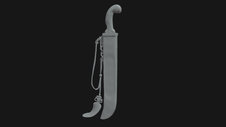 Ceremonial Sword - Base Mesh 3D Model